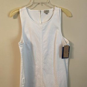 Cremieux Denim White Courtney Dress Size 10